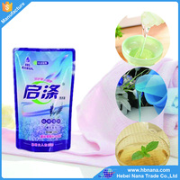 Détergent liquide 500 ml en sachet Prix de gros Détergent liquide en sachet Bonne qualité Détergent à lessive liquide personnalisé