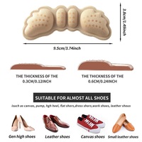 Coussinets de talon en mousse à mémoire de forme en forme d'aile d'ange, adhésifs, protection du talon, soulagement de la douleur, anti-odeur, confort, soin des pieds