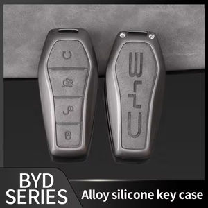 Pièces automobiles haut de gamme, cuir, alliage de zinc, résistant aux rayures, porte-clés de télécommande, anneau de support pour <span class=keywords><strong>BYD</strong></span> Yuan Song Qin Ato <span class=keywords><strong>3</strong></span> Han - Product Image 6