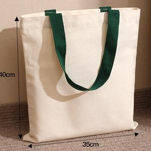 Sac fourre-tout en <span class=keywords><strong>toile</strong></span> de coton écologique polyvalent en gros Léger Pratique Logo de couleur personnalisé Bibliothèque Voyages Décontracté - Product Image 5
