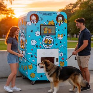 Máquina Automática de Lavado de Perros 24 Horas para Uso en Centros de Mascotas, Máquina Expendedora de Spa de Baño para Mascotas de Autoservicio Comercial para Exteriores - Product Image 1