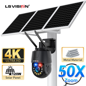 Ls tầm nhìn 50x Zoom HD ngoài trời không thấm nước IP 66 đầy đủ màu sắc tầm nhìn ban đêm CCTV 4G Wifi điện tử Kim Loại năng lượng mặt trời powersecurity máy ảnh - Product Image 4