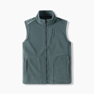 Gilet pour hommes automne et hiver nouvelle couleur unie épais chaud et confortable gilet gilet grande taille manteau flexible extérieur populaire fantaisie - Product Image 3