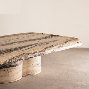 Mesa de Centro de Diseño Moderno, Hecha a Medida, de Mármol Natural de Alta Gama, Ligeramente Lujosa, <span class=keywords><strong>para</strong></span> la Sala de Estar - Product Image 2