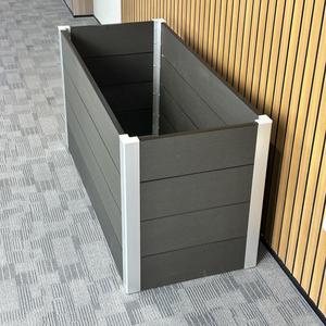 Jardinière surélevée en WPC de haute qualité, adaptative à l'environnement, de taille enfant, pour la plantation de fleurs et de légumes sur la terrasse - Product Image 2