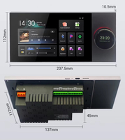 Centre de contrôle intelligent pour la maison tout-en-un, écran tactile, hub intelligent, montage mural, Wifi, Zigbee, Ble, panneau de contrôle intelligent pour la maison Q7