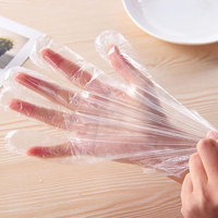 Gants jetables en PE de qualité alimentaire, gants en plastique transparents épaissis pour la cuisine, la restauration et la maison