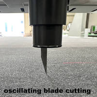 Máquina de Corte CNC para Paneles Acústicos de Fieltro PET con Cuchilla Vibratoria para Corte Recto, Ranurado y Moldeado