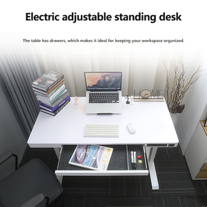Inserted Hand Controller Automatic Height Adjustable Standing Desk Dual Motor Electric Office <strong>Computer</strong> Lift <strong>Table</strong> with Drawer - Product Image 4