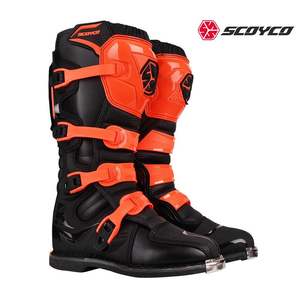 SCOYCO <span class=keywords><strong>moto</strong></span> bottes hommes course <span class=keywords><strong>Cross</strong></span> Country bottes Endurance Motocross chaussures tout-terrain Motocross bottes chaussures de Sport - Product Image 2