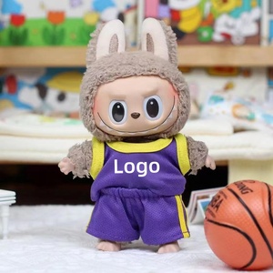 I vestiti solo le bambole non sono inclusi i set di uniformi da calcio di Labubu abbigliamento Labubu accessori di abbigliamento da basket per bambola