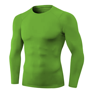 Premium Quality Compression Shirt Breathable gym wear <b>Tight</b> TShirt Custom Logo Compression Shirts for Men Gym Workout Sportswear - Product Image 3