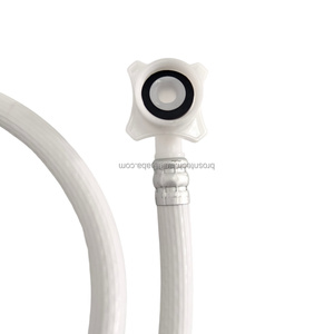 Tuyau d'arrivée d'eau universel anti-éclatement pour lave-linge, tuyau d'alimentation en eau flexible en PVC avec connecteur de 3/4 pouces pour lave-linge automatique - Product Image 4