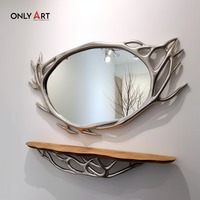Table console de bonne qualité au design moderne Entrée élégante Salon ou couloir Table console en métal déco avec miroir