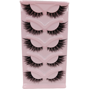 ขนตาปลอมแบบแมว 5 คู่ ขายดี ขนตาปลอมแบบเส้น ให้ลุคหนาและโดดเด่น - Product Image 3