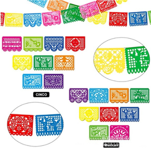 Carnaval Luau Fiesta Pancartas colgantes Banderas Papel Pompones Guirnalda Taco mexicano Fiesta <span class=keywords><strong>Cactus</strong></span> Foil Globos Juguetes Regalo Decoración - Product Image 4