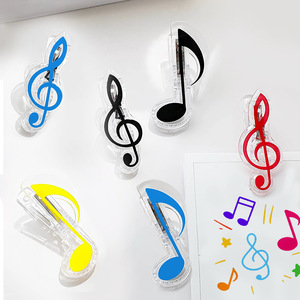 Clips de Notas de Música/Piano de Acrílico Transparente de Alta Calidad al por Mayor, Diseño Personalizado con Patrón de Dibujos Animados, Resistentes, de PP - Product Image 1