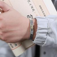 Bracelet en alliage de zinc tendance style Feng Shui traditionnel chinois, best-seller, avec Mantra à six mots, Pixiu et Sutra du Cœur, idéal comme cadeau