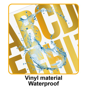 Große wasserdichte selbst klebende <span class=keywords><strong>Vinyl</strong></span>-Hausnummern und Briefkasten aufkleber 3-Zoll-Abziehbilder - Product Image 4