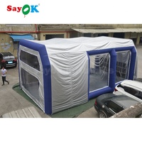 Cabine de peinture gonflable géante pour voiture, poste de travail, bricolage, cabine de peinture gonflable portable à vendre