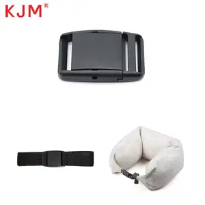 KJM Excellent Quality 25MM Custom Logo Adjustable Plastic Belt Buckle