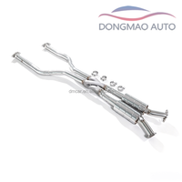 Système d'échappement de modification automobile 2015-2024 pour Lexus RCF 5.0, section intermédiaire de type Z avec résonateur, tuyau d'échappement DM