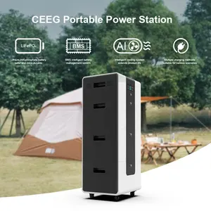 CEEG Powerbank für Outdoor 3 kWh 9 kWh tragbare erneuerbare Energie 110 V 220 V tragbares Kraftwerk