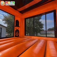 Structure Gonflable de Carnaval d'Halloween : Château Sauteur Hanté pour Événements Extérieurs, Jeu Commercial en PVC de Qualité Supérieure, Thème Spooky