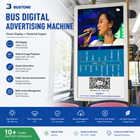 Moniteur LCD rabattable pour bus avec entrée audio-vidéo USB VGA HD_MI pour publicité montée au plafond et divertissement des passagers