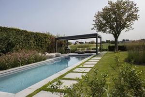 Pergola à toit à lames orientables de haute qualité, télécommandée, pour extérieur, utilisée pour les arches, les tonnelles, les pergolas, kits en aluminium rétractables à vendre - Product Image 6