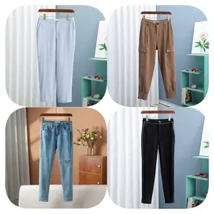 Nuevos pantalones con botones de otoño, pantalones de pierna ancha para mujer, pantalones holgados cálidos de estilo coreano para mujer