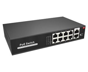 Unmanaged 10*10/100M RJ45 Ports PoE Switch 1-8 Can Support IEEE 802.3 Af/at Standard Network Switches for <b>IP</b> <b>Cameras</b> CCTV - Product Image 1
