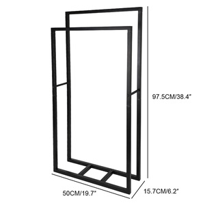 Đa Mục Đích Miễn Phí Đứng Giá Cho Phòng Tắm Và Phòng Giặt ủi Hai <span class=keywords><strong>Tier</strong></span> Kim Loại Tay Khăn Khô Chủ Khăn Giá - Product Image 2