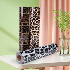 Prensa de calor con estampado de leopardo rollos de vinilo Transferencia de Calor prensa de calor <span class=keywords><strong>htvront</strong></span> vinilo leopardo - Product Image 2
