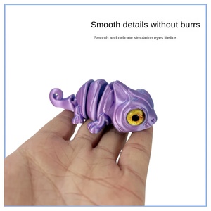 Llavero colgante de juguete con diseño de <span class=keywords><strong>lagarto</strong></span> 3D transfronterizo, simulación de ojos, articulado, para maternidad - Product Image 3