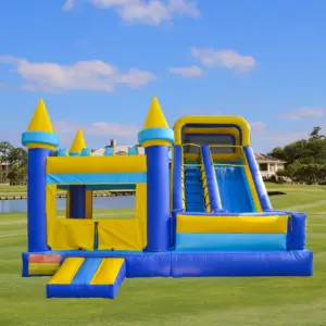 Offre Spéciale petit jeu de château gonflable pour enfants, maison gonflable, saut, saut et toboggan, Combo en plein air