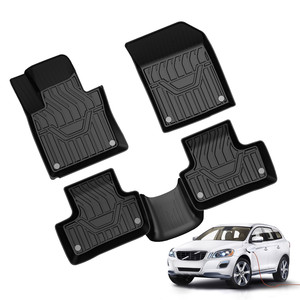 Accessoires d'intérieur de voiture antidérapants imperméables à tous les temps, tapis de sol TPE, tapis de pied pour <span class=keywords><strong>VOLVO</strong></span> <span class=keywords><strong>XC60</strong></span> 2018 2019 2020 - Product Image 2