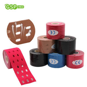 5cm * 5m bande de kinésiologie poreuse coton respirant hyposensible thérapeutique K bande élastique sport <span class=keywords><strong>Kinesio</strong></span> bande échantillon Support - Product Image 3