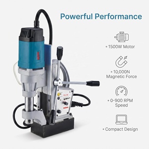 Taladro Magnético Portátil BODA JD2-35E <span class=keywords><strong>de</strong></span> 1500W y 35mm con Velocidad Variable y 10000N <span class=keywords><strong>de</strong></span> Succión para Perforación Industrial <span class=keywords><strong>de</strong></span> Metal y Acero - Product Image 4