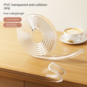 Venta al por mayor PVC suave transparente anticolisión tira invisible hogar ribete pegatina bebé esquina Protector borde protectores para - Product Image 1