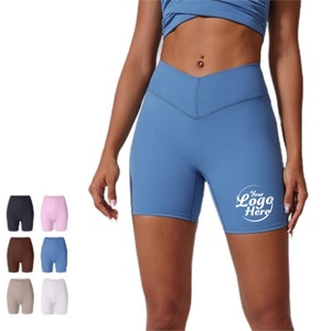 Customized Autumn Winter High Stretch Breathable Quick Dry Nylon Spandex <b>Shaping</b> Sports Shorts Peach Hip Nude Yoga <b>Leggings</b> - Product Image 2