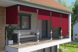 Auvent vertical d'extérieur, pare-soleil <span class=keywords><strong>pour</strong></span> <span class=keywords><strong>terrasse</strong></span>, rideaux d'ombrage en rouleau - Product Image 4