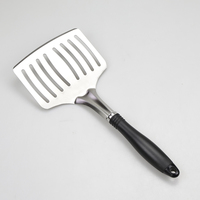 Spatule à poisson à tête large pour barbecue en acier inoxydable