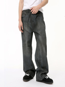 Jeans da Uomo con Bottoni a Clic, Dettaglio Chiusura a Scatto, <span class=keywords><strong>Pantaloni</strong></span> in Denim Slim Fit Stile Spagnolo, Vendita all'Ingrosso - Product Image 3