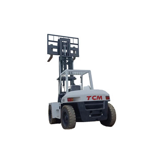 Montacargas Hefei con Mástil de Dos Etapas en Venta, Usado, TCM FD100, 10 Toneladas, Diésel, Tipo Neumático, Descarga Comercial, Desplazador Lateral Hidráulico, Isuzu - Product Image 1