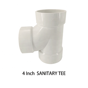 मुफ्त नमूना <span class=keywords><strong>pvc</strong></span> उपकरण 4 इंच सैनिटरी टी प्लंबर पाइप फिटिंग - Product Image 2