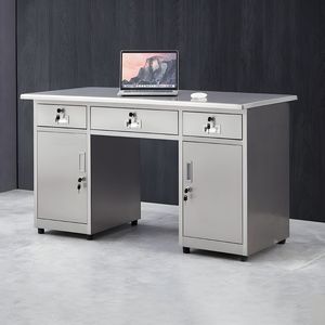 Thép Duy Nhất Bệ Bàn Máy Tính Nội Thất Văn Phòng Quản Lý Làm Việc Bằng Văn Bản Bảng Bàn Kim Loại Bàn Văn Phòng Với Ngăn Kéo - Product Image 5