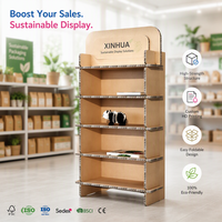 Promotion : Présentoir pliable en carton alvéolé pour livres, chaises de bureau et articles de sol, idéal pour événements, fêtes, expositions et magasins