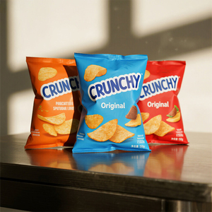 Vente en gros Emballage personnalisé de pop-corn en plastique de feuille de joint central arrière thermoscellé hermétique Sacs banane croustilles - Product Image 4