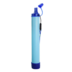 Filtre à eau portable pour l'extérieur, outils de purification des eaux usées de survie en cas d'urgence, filtre à boire direct avec paille pour la randonnée et le camping - Product Image 5